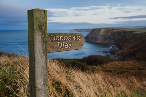 Go the opposite way