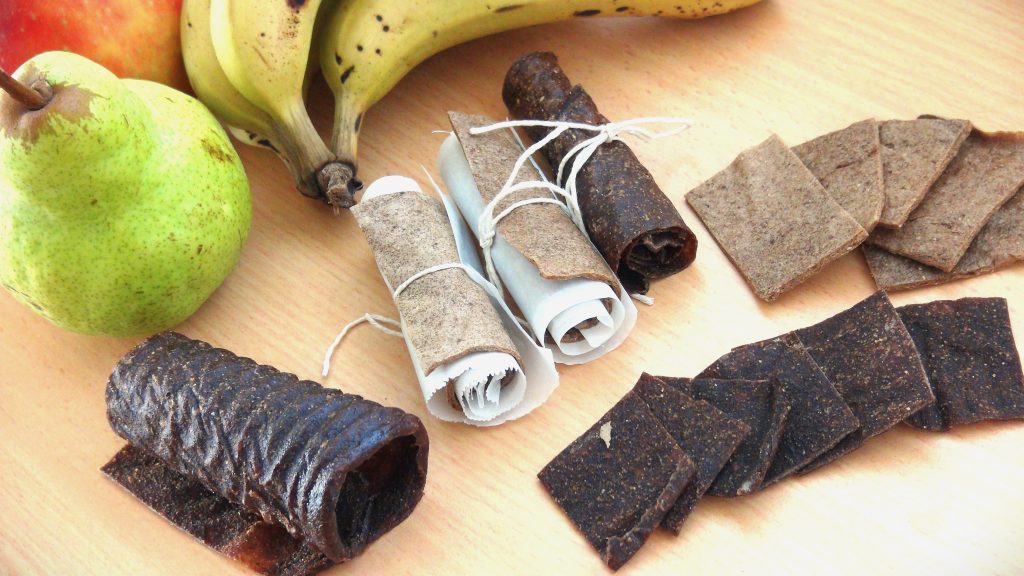 Raw Fruit Leather Roll ups Recipe